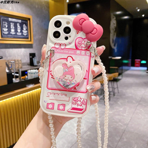 Pink Cartoon Holder Case