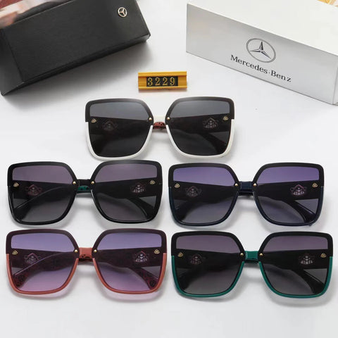 5-color fashion herringbone LOGO temple polarized sunglasses