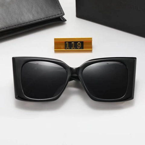 7-color stylish SY letter temple polarized sunglasses