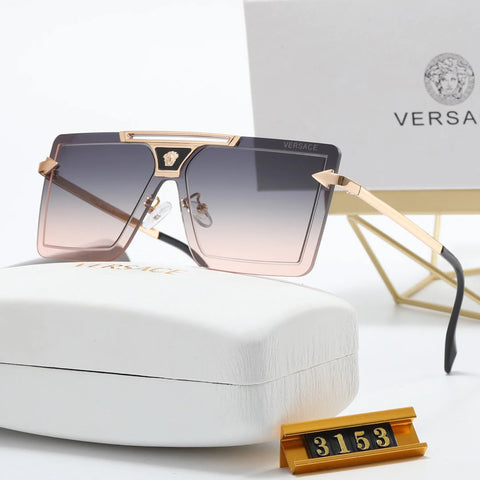 5 Color Fashion Frameless Square One-Piece Polarized Sunglasses