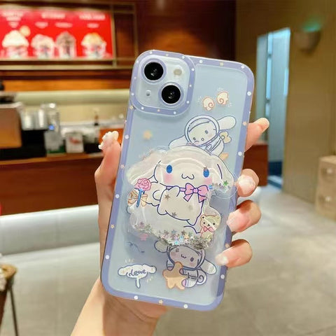 Transparent Cartoons Stand Case