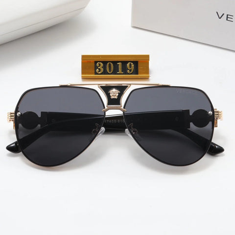 5 Colors Fashion Oval Double Bridge Stitching Polarized Sunglasses