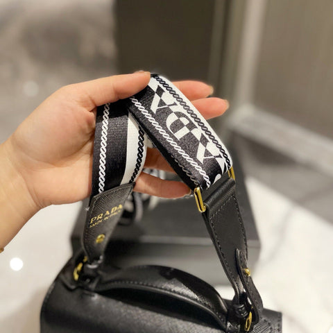 Monochrome Saffiano Messenger Bag