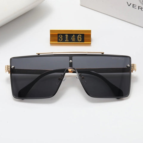 5 Color Fashion Square One-Piece Polarized Inner Frame Sunglasses