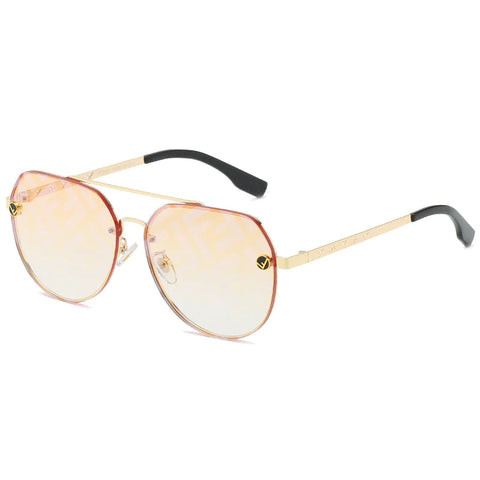 9-color fashionable FF letter toad sunglasses