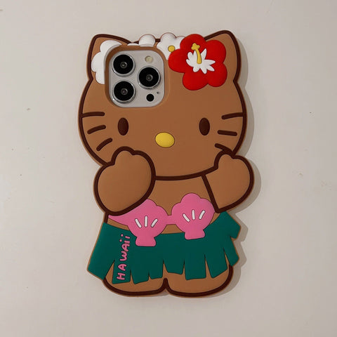 Summer Cute Cat Silicone Case