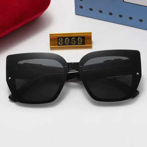 7-color fashion double GLOGO temple polarized sunglasses