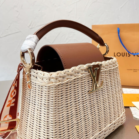 Sun Woven Tote Beach Bag