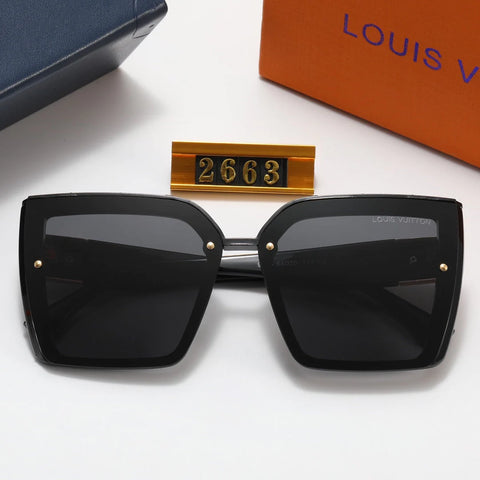 4 colors fashion square big four-leaf clover polarized sunglasses