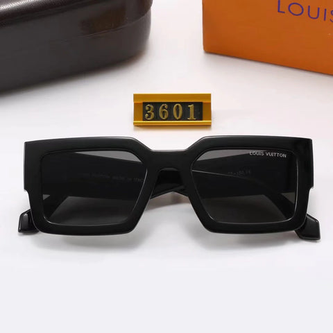 5-color fashion four-leaf clover letter temple sunglasses