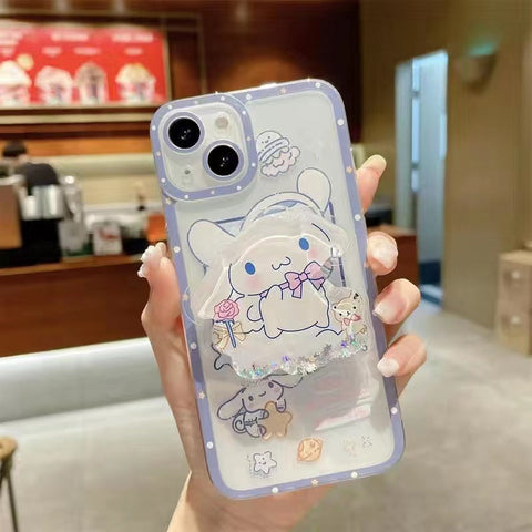 Transparent Cartoons Stand Case