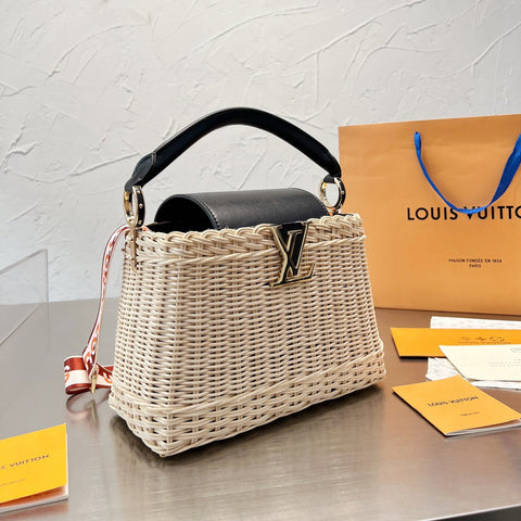 Sun Woven Tote Beach Bag