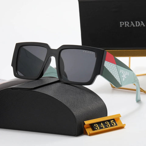 4 color square triangle British alphabet polarized sunglasses