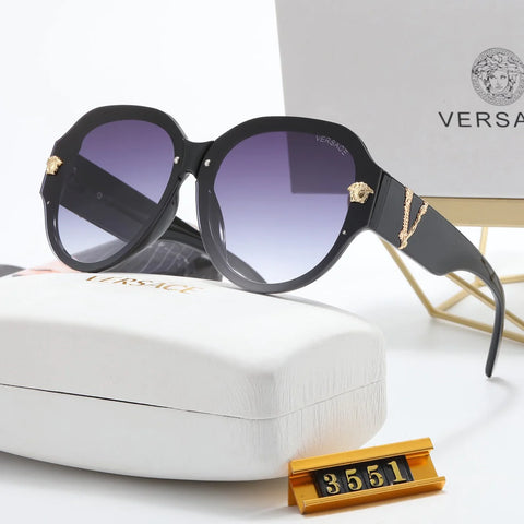 6-color fashion VE letter temple sunglasses polarized glasses