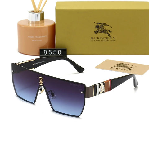 Unisex Polarized Check Frame Sunglasses