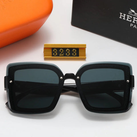 7 colors fashion silver and gold powder inner frame H polarized sunglasses