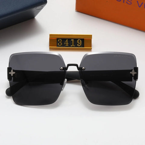 4 color luxury flower letter polarized sunglasses