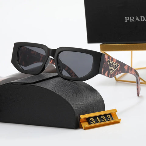 4 color simple triangle letter temple polarized sunglasses