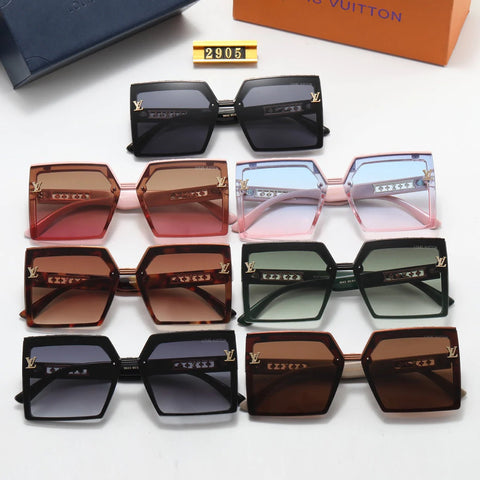 7 color fashion printing square polarized sunglasses