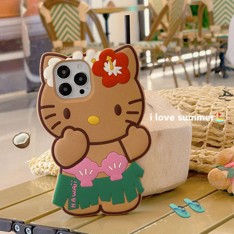 Summer Cute Cat Silicone Case