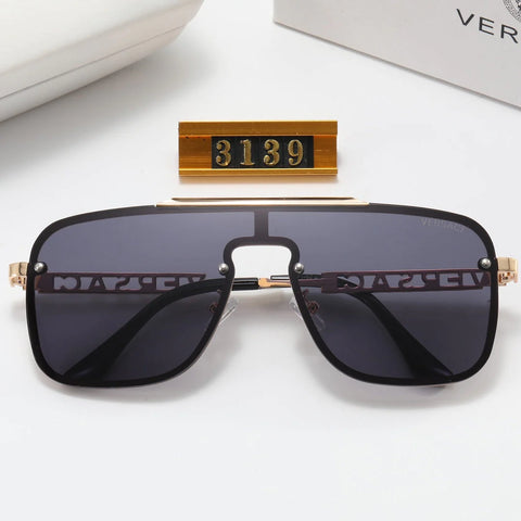 5 Color Fashion Printed Lens Letter Temple Polarized Sunglasses