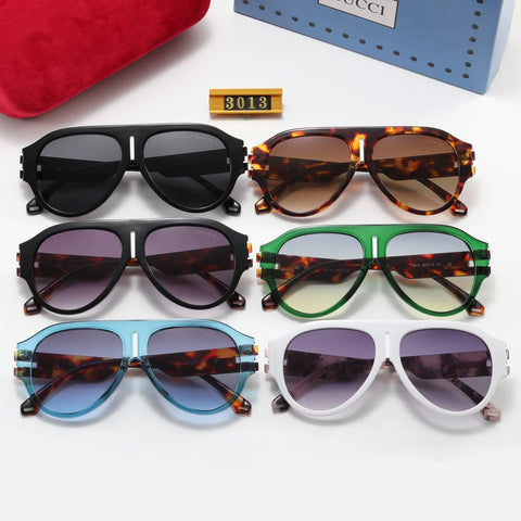 6 colors fashion oval two-tone polarized sunglasses