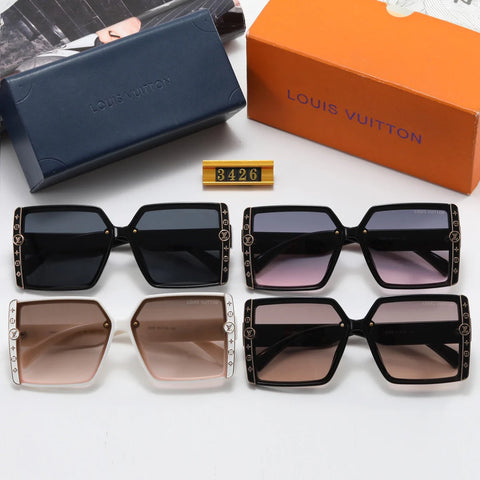 4 color luxury four-leaf flower frame polarized sunglasses