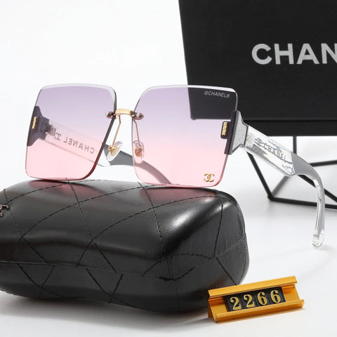 6-color fashionable CC transparent printing temple polarized sunglasses