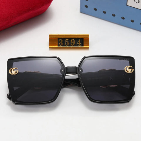 5-color fashion polarized sunglasses with GG letter temples