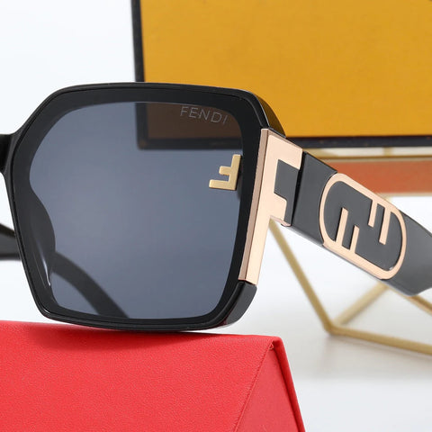 4-color fashion FF letter sunglasses polarizer