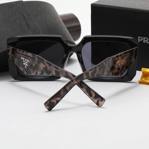 6 Colors Fashion Triangle Letter Leopard Print Temple Polarized Sunglasses