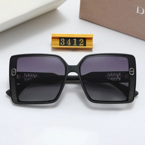 4 color fashion double pull letter polarized sunglasses