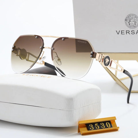 6-color stylish VE letter sunglasses