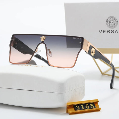 5 Color Fashion Square Inner Frame One-Piece Polarized Sunglasses