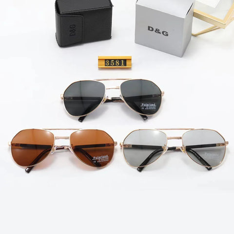 3-color fashion letter folding box sunglasses polarizer