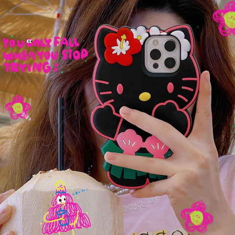 Summer Cute Cat Silicone Case